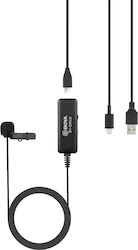 Boya Condenser Lightning / USB Microphone BY-DM10 Lapel for Voice