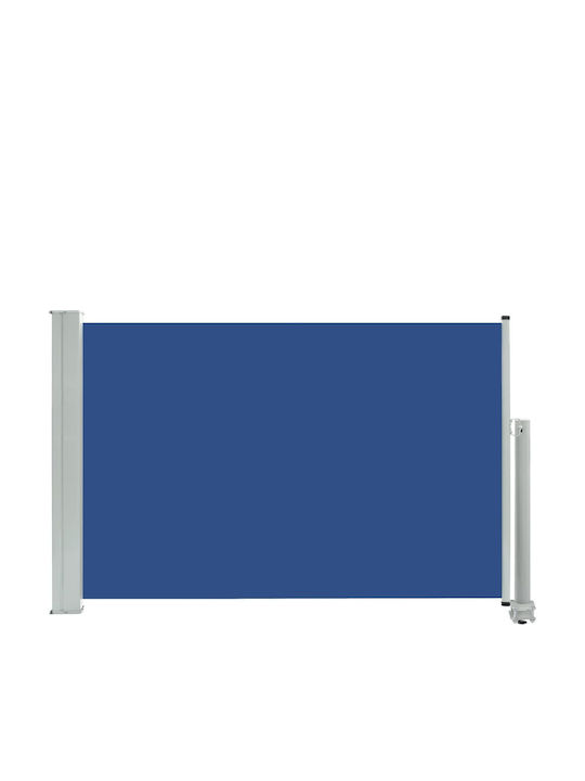 vidaXL Garden Sideway Sunshade Roller Blue 0.6x3cm