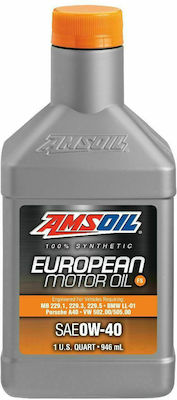 Amsoil Συνθετικό Λάδι Αυτοκινήτου Synthetic European Car Formula 0W-40 0.946lt