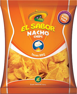 El Sabor Kartoffelchips mit Geschmack BBQ 225gr