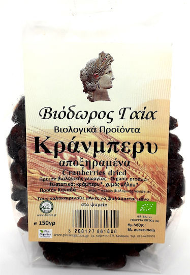 Βιόδωρος Γαία Βιολογικά Cranberries Χωρίς Ζάχαρη 150gr