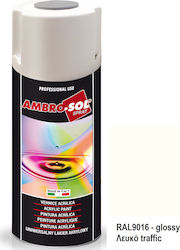 Ambro-Sol Σπρέι Βαφής V400 Ακρυλικό Traffic Whi...