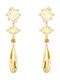 Swarovski Women's Gold Plated Pendants Earrings for Ears Olive Chandelier