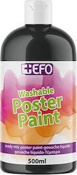 +Efo Poster Paint Tempera Farben Schwarz in Fla...
