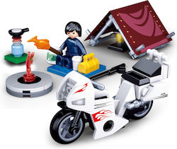 Sluban Building Block Camping Motorcyclist for 6 - 12 years 76pcs