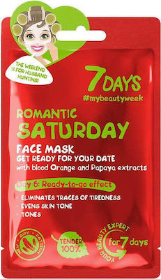 7DAYS Romantic Saturday Sheet Face Revitalization Mask 28gr