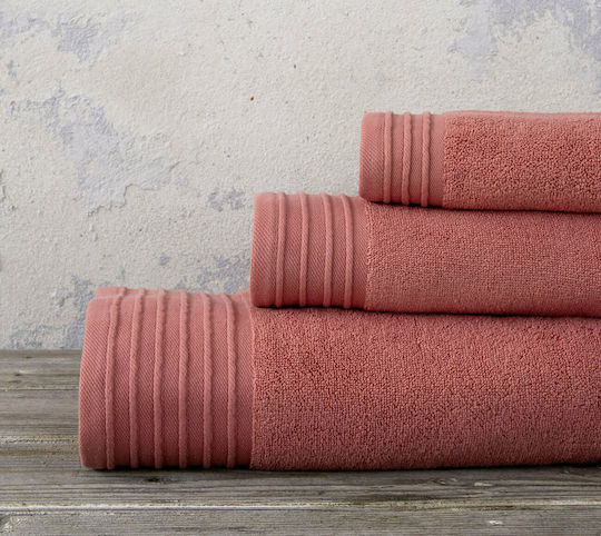 Nima Πετσέτα Προσώπου Feel Fresh 50x100εκ. Terracotta Βάρους 500gr/m²