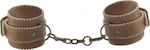 Shots Ouch Leather Hand Cuffs in Braun Farbe OU179BRN