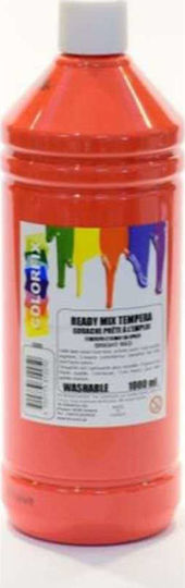 Colorfix Ready Mix Τέμπερα Ζωγραφικής Bright Red σε Μπουκάλι 1000ml
