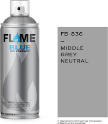 Flame Paint Σπρέι Βαφής FB Ακρυλικό με Ματ Εφέ Middle Grey Neutral 400ml