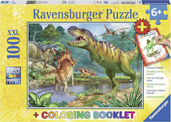 Puzzle pentru Copii World of Dinosaurs pentru 6++ Ani 100buc Ravensburger