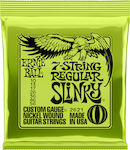 Ernie Ball Complete Set Nickel Wound String for Electric Guitar Slinky 7-String Regular 10-56