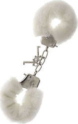 Dream Toys Blaze Handcuffs With Plush Χειροπέδες σε Λευκό Χρώμα