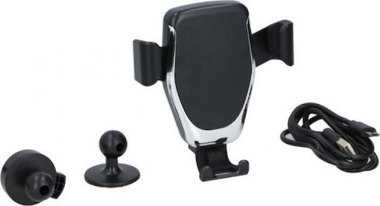 All Ride Universal Σετ Βάση & Usb καλώδιο Βάση Κινητού Αυτοκινήτου με Ρυθμιζόμενα Άγκιστρα Μαύρη