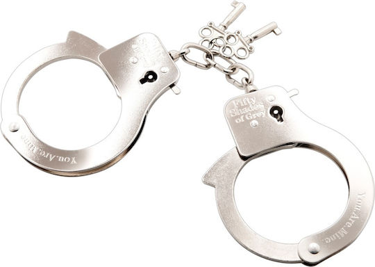Fifty Shades of Grey You are Mine Handcuffs in Silver Color