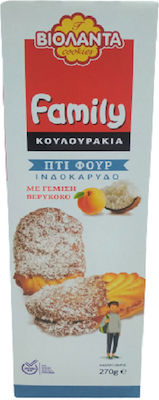 Βιολάντα Cookies Πτι Φουρ Ινδοκαρυδο Aprikose 270gr