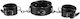 Zado Leather Neck And Hand Cuffs Neck & Limb Restraint Set in Black Color 3pcs