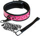 Ns Novelties Sinful Collar with Leash Collar in Pink Color
