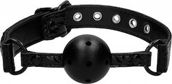 Shots Ouch Breathable Luxury Ball Gag Knebel in Schwarz Farbe OU345BLK