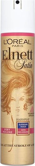 L'Oreal Paris Elnett Volume Flat Hair Λακ για Δυνατό Κράτημα 200ml