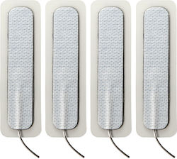 Electrastim Long Self Adhesive ElectraPads for Electro-stimulation in White Color 4pcs