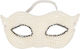 Cottelli Collection Eyemask With Pearls Mască BDSM în Culoare Alb