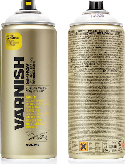 Montana Cans Σπρέι Βερνίκι Varnish Ακρυλικό με Ματ Εφέ Διάφανο 400ml