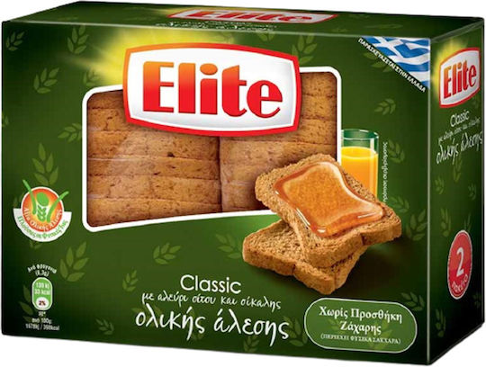 Elite Φρυγανιές Elite Classic Ολικής Άλεσης 180gr