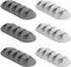 Powertech TIES-011 Cable Clips 6pcs Gray