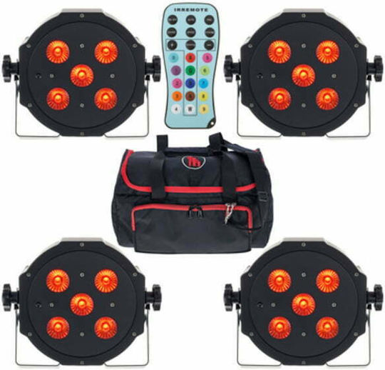 Fun Generation Φωτορυθμικό LED PAR SePar Quad IR RGBW