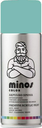 Minos Spray Spray Farbe Acryl mit Glänzend Effekt Hellgrün RAL 6027 400ml