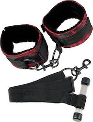 Calexotics Scandal Over Door Cuffs Σετ για Δέσιμο σε Πόρτα σε Κόκκινο Χρώμα