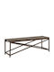 Bancă Exterior Rattan 120x40x43cm