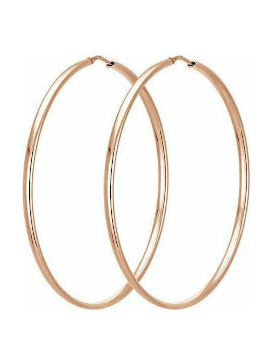 Vogue Earrings Hoops made of Silver Gold Plated 0370202