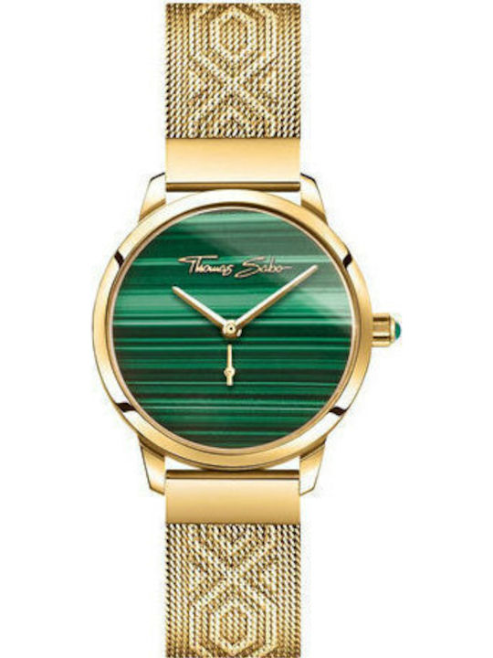 Thomas Sabo Garden Spirit Malachite Ceas cu Mecanism pe Baterie
