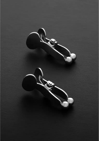 Triune Balls Pincher Nipple Clamps Cleme pentru Sfârcuri în Culoare Gri