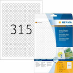 Herma 7875 Αυτοκόλλητες Ετικέτες Α4 Στρογγυλές 10mm