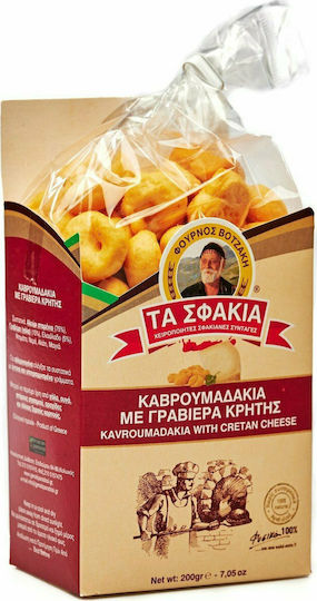ΤΑ ΣΦΑΚΙΑ Παξιμάδια Καβρουμαδάκια με Γραβιέρα Κρήτης 200gr