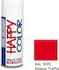 Saratoga Σπρέι Βαφής Happy Acrylic Traffic Red RAL 3020 400ml
