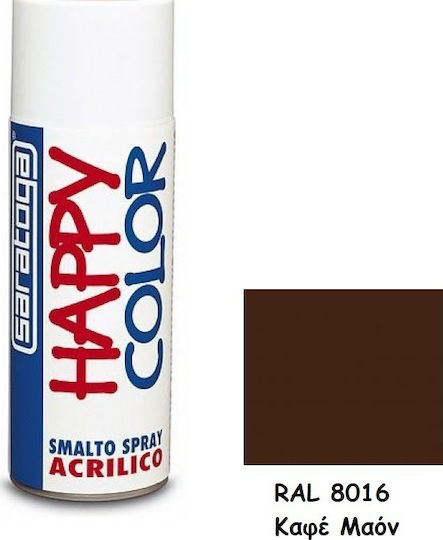 Saratoga Spray Paint Happy Acrylic Tobacco RAL 8016 400ml