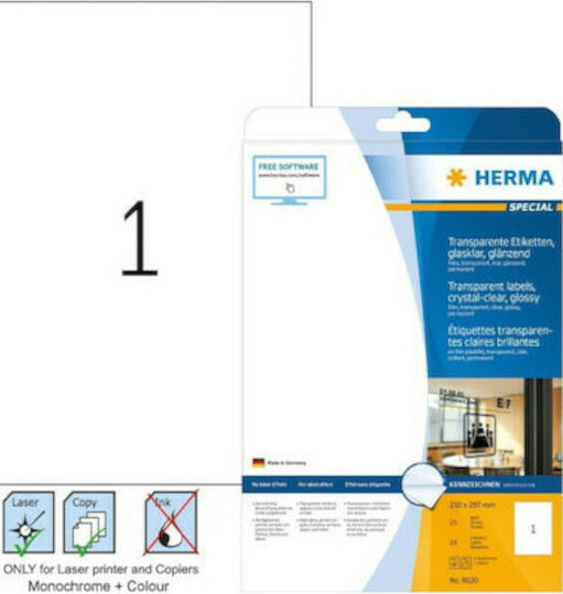 Herma 25 Selbstklebende A4-Etiketten 210x297mm