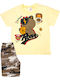 Minerva Kids' Pajamas Summer Yellow Roar