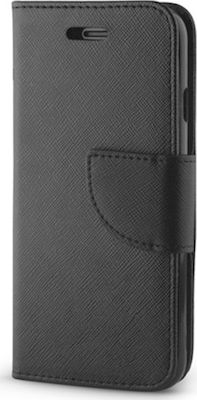 Fancy Synthetic Leather Wallet Black (Galaxy S20)