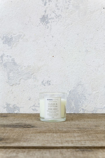 Nima Ароматична Свещ в Буркан с Аромат Clean & Cotton 160гр
