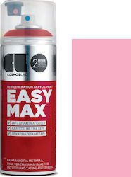 Cosmos Lac Σπρέι Βαφής Easy Max Ακρυλικό με Σατινέ Εφέ Pastel Pink 400ml