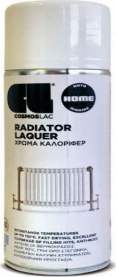 Cosmos Lac Σπρέι Βαφής Radiator Lacquer για Καλοριφέρ με Γυαλιστερό Εφέ Λευκό 400ml