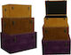 Papadimitriou Interior Wooden Decorative Trunks Set S/3 3pcs