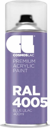 Cosmos Lac Спрей Боядисване Premium Acrylic с Металик Ефект Синя люлякова RAL 4005 400мл
