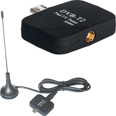 Q-A115 TV Tuner για Smartphone/Tablet με Επίγειο Δέκτη DVB-T2 / DVB-T και σύνδεση micro USB