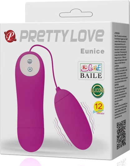 Pretty Love Eunice Vibrator Egg 6cm Purple